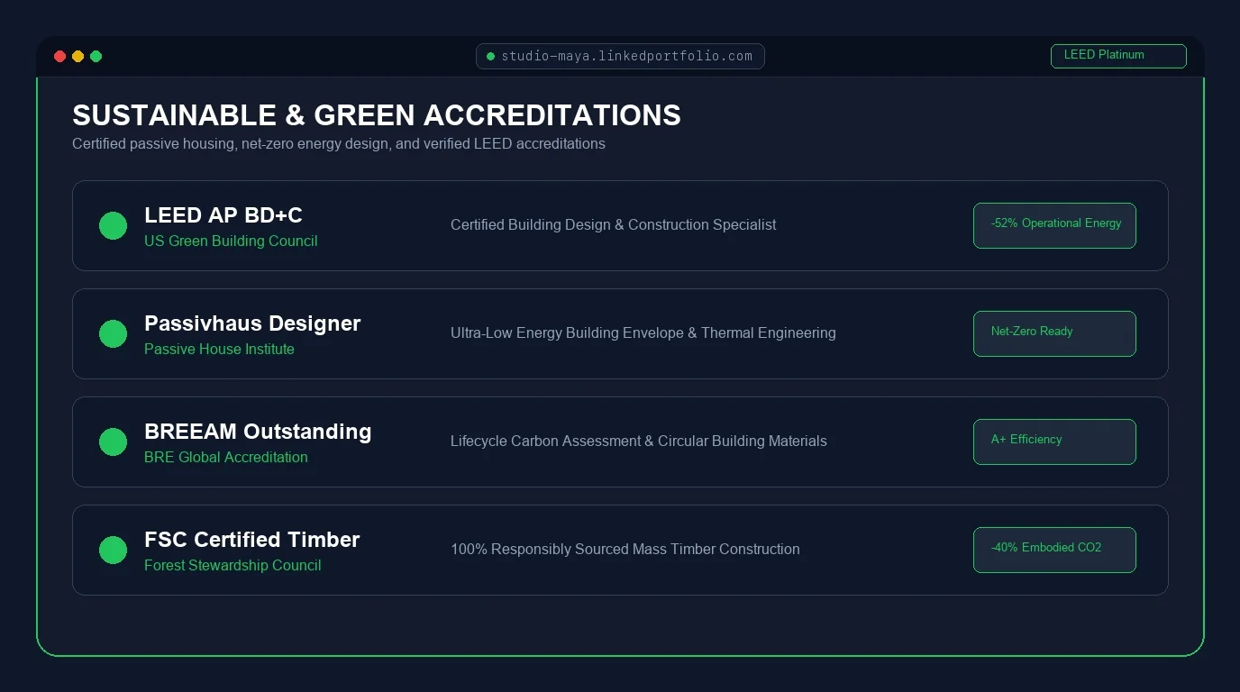 Sustainable & Green Accreditations