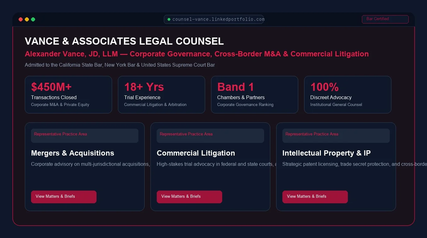 Legal Counsel Portfolio Preview