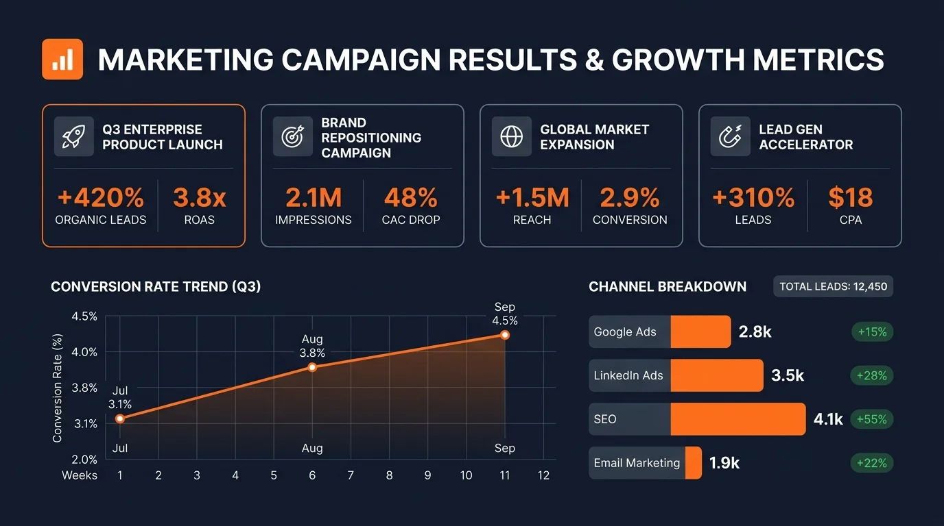 Showcase Campaign Results